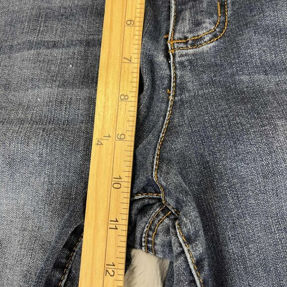 Earl Jeans Women 20W Skinny Ankle Blue Stretch Denim Zip Hem Mid Rise Faded Wash - Picture 11 of 11